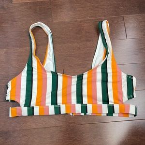Striped Bikini Top